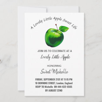 une belle petite pomme douce vie Invitation