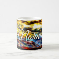 Une belle tasse de café le matin