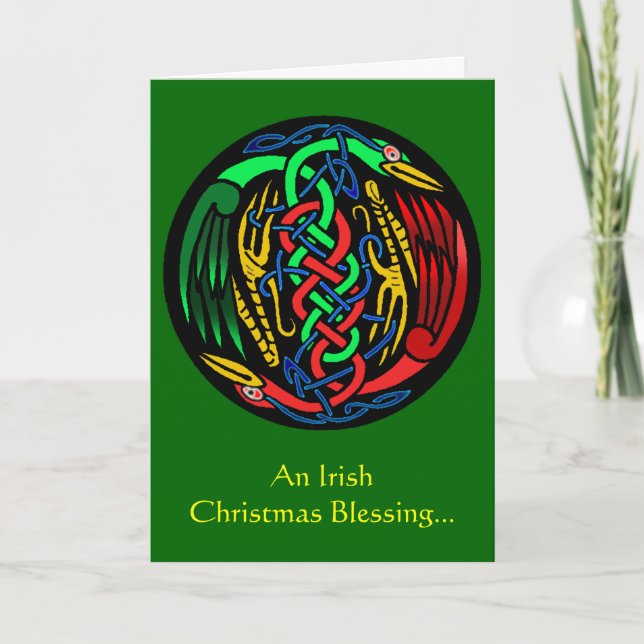 Une Bénédiction de Noël irlandaise... Carte de Noë (Devant)