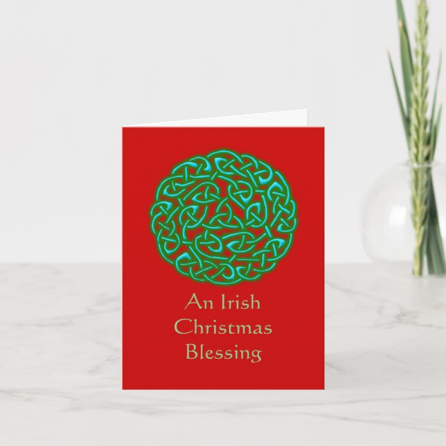 Une Bénédiction de Noël irlandaise... Carte de Noë (Devant)