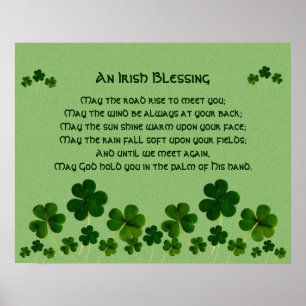 Une Bénédiction Irlandaise / Poster Shamrock