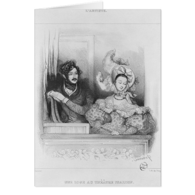 Une boîte au théâtre Italien, gravée par Frey (Devant)