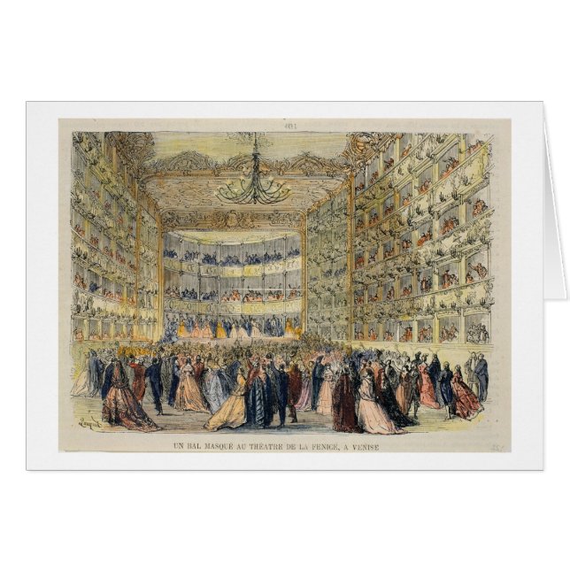 Une boule masquée au théâtre de Fenice, Venise, (Devant horizontal)