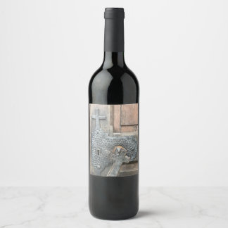Une bouteille de vin étiquette tout droit de Franc