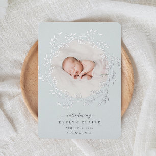 Une Branche fraîche Faire-part de naissance à hu