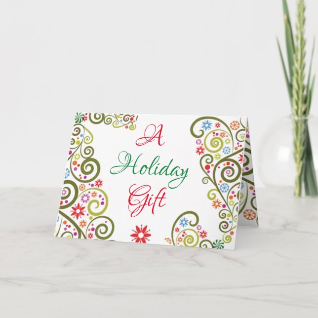 Une Carte Cadeau De Vacances ! (Devant)