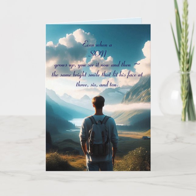 UNE CARTE D'ANNIVERSAIRE FILS (Devant)