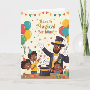 Une carte d'anniversaire magique