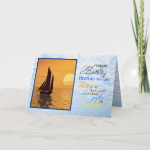 Une carte d'anniversaire pour beau-frère