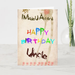 Une carte d'anniversaire pour oncle