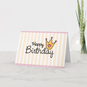 Une carte d'anniversaire pour une princesse
