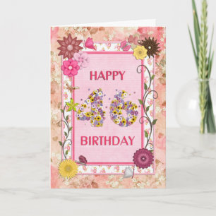 Une carte de 46e anniversaire