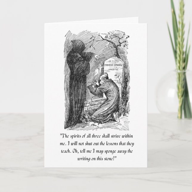 Une carte de Cantique de Noël (Devant)