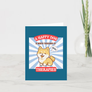 Une carte de chien adorable