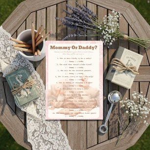 Une carte de jeu Devine Qui Rose D'une Oie Idiote