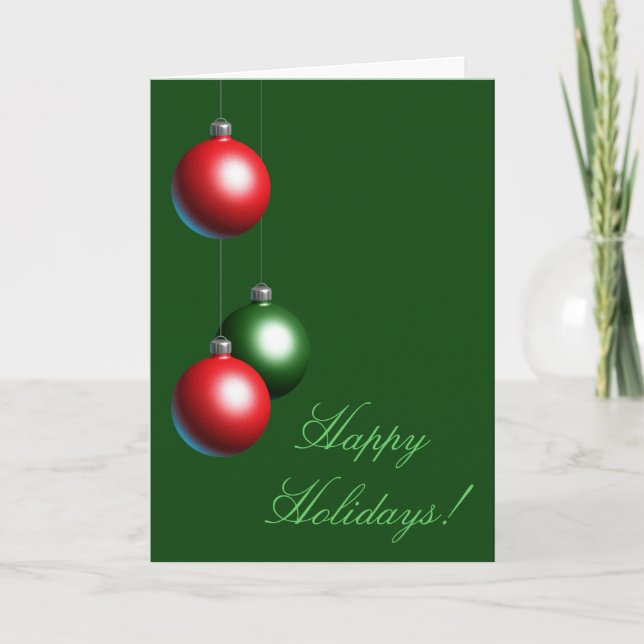 Une Carte de Joyeux Joyeux Joyeux Ornement Vert (c (Devant)