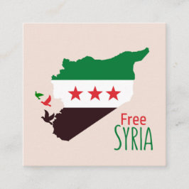 Une carte de la Syrie avec le drapeau de la révolu
