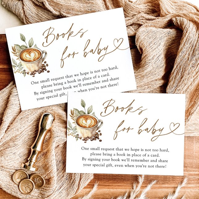 Une carte de livres pour bébé 'Un bébé est en trai (Créateur téléchargé)