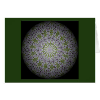 une carte de mandala florale pour centrer