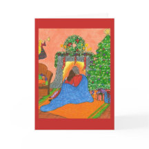 Une carte de Noël confortable avec le chat