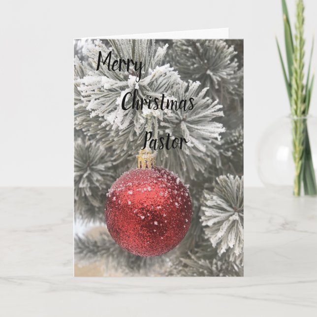 Une carte de Noël pour le pasteur et sa famille (Devant)