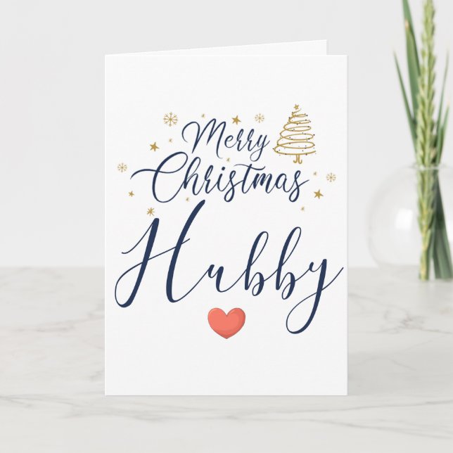 Une carte de Noël spéciale pour mon mari incroyabl (Devant)