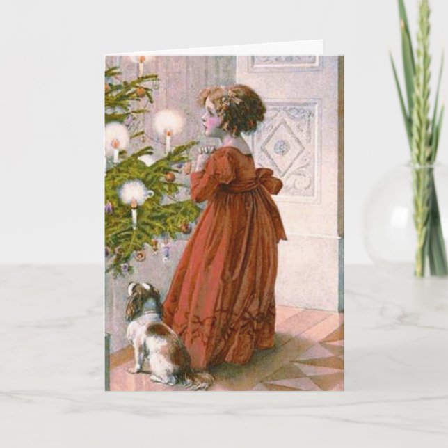 Une carte de Noël victorienne avec du charme (Devant)