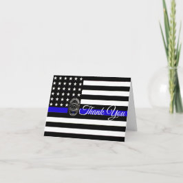 UNE CARTE DE POLICE DE SOUTIEN DU MERCI TRÈS SPÉCI