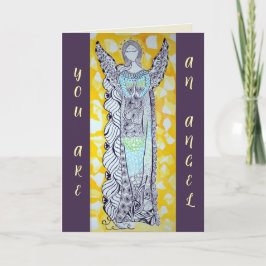 UNE CARTE DE REMERCIEMENTS D'ANGE