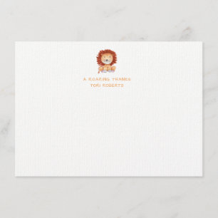 Une Carte de remerciements rugissante