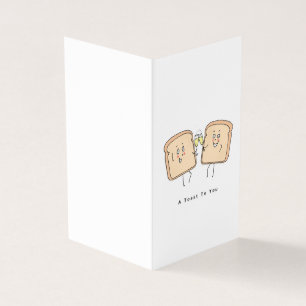 Une carte de toast pour vous, tranche de pain gril
