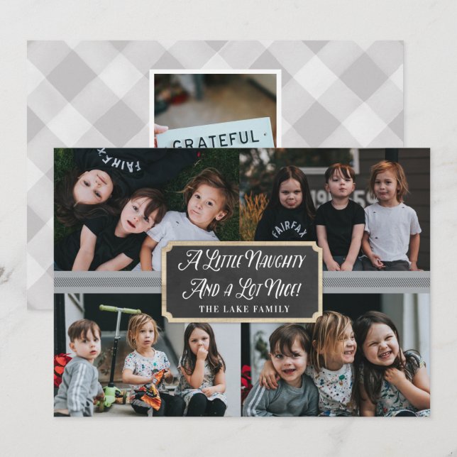 Une carte de vacances photo un peu coquine et beau (Devant / Derrière)