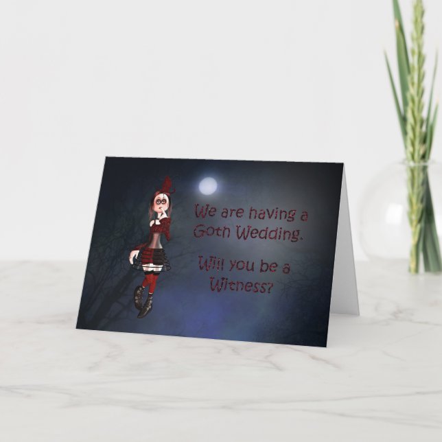 Une carte de vampire pour une demande de témoin (Devant)