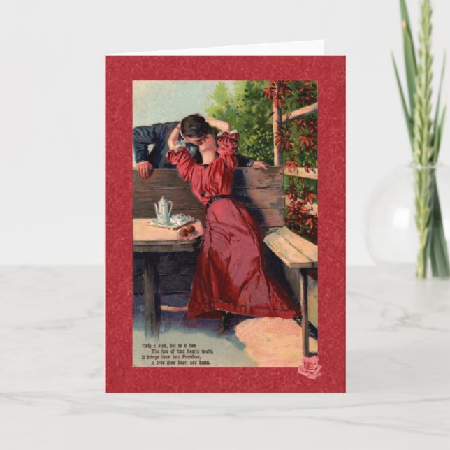 Une carte de vœux de carte postale victorienne de  (Devant)