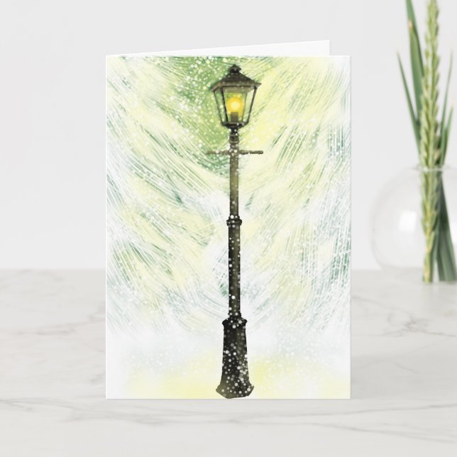 Une carte de vœux de fêtes de fin d'année avec une (Devant)