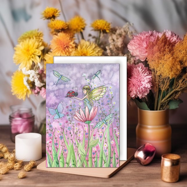 Une Carte De Voeux Fée Conviviale (Créateur téléchargé)