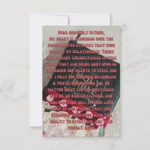 Une carte de voeux plate pour la prière quotidienn