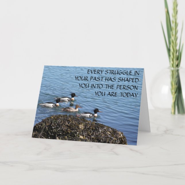 Une carte de voeux vierge d'inspiration passée (Devant)