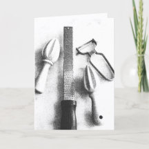 Une carte de vœux vierge Zesters du cuisinier