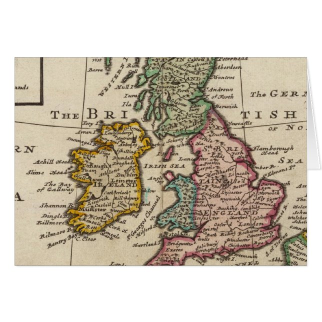 Une carte générale de la Grande-Bretagne et de l'I (Devant horizontal)