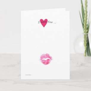 Une carte Kiss Valentine