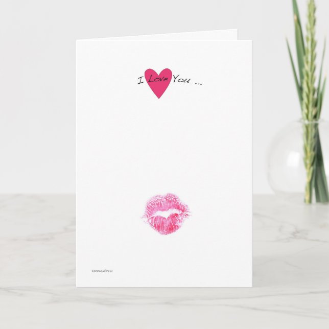 Une carte Kiss Valentine (Devant)