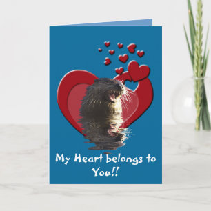 Une carte Otter Valentine