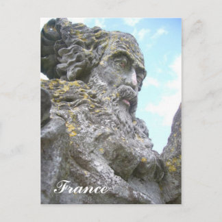 Une carte postal d'un joli statue postkarte