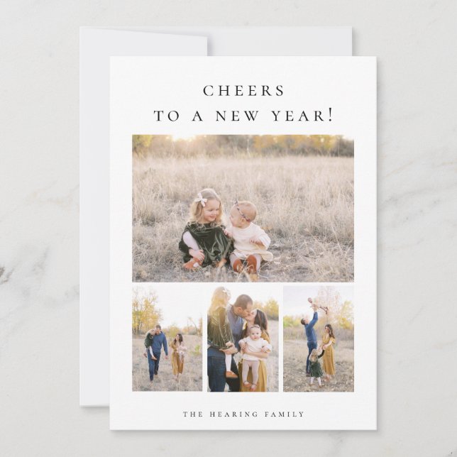 Une carte postale de jour d'année pour les fêtes (Devant)