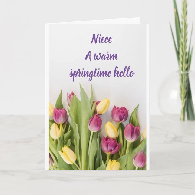 **UNE CARTE SPRINGTIME/EASTER CHAUDE** (Devant)