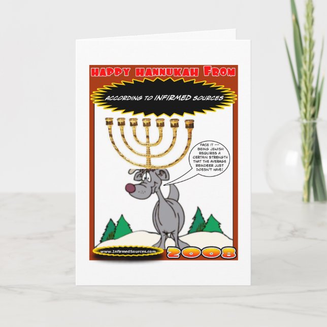 Une CARTE très UNIQUE de HANNUKAH ! ! (Devant)