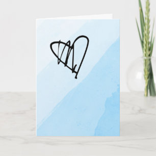 Une carte Valentine unique