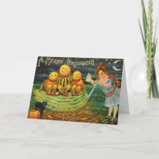 Une carte vintage fantaisiste pour un joyeux Hallo