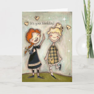 Une chanson et un sourire - Carte d'anniversaire